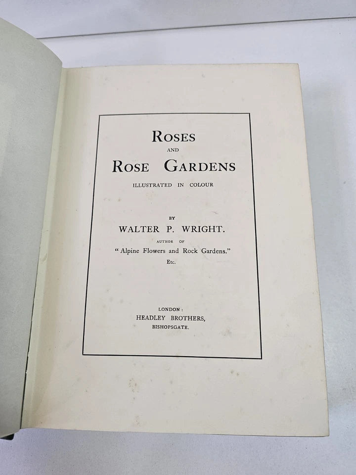 Roses and Rose Gardens by Walter Wright (1914)