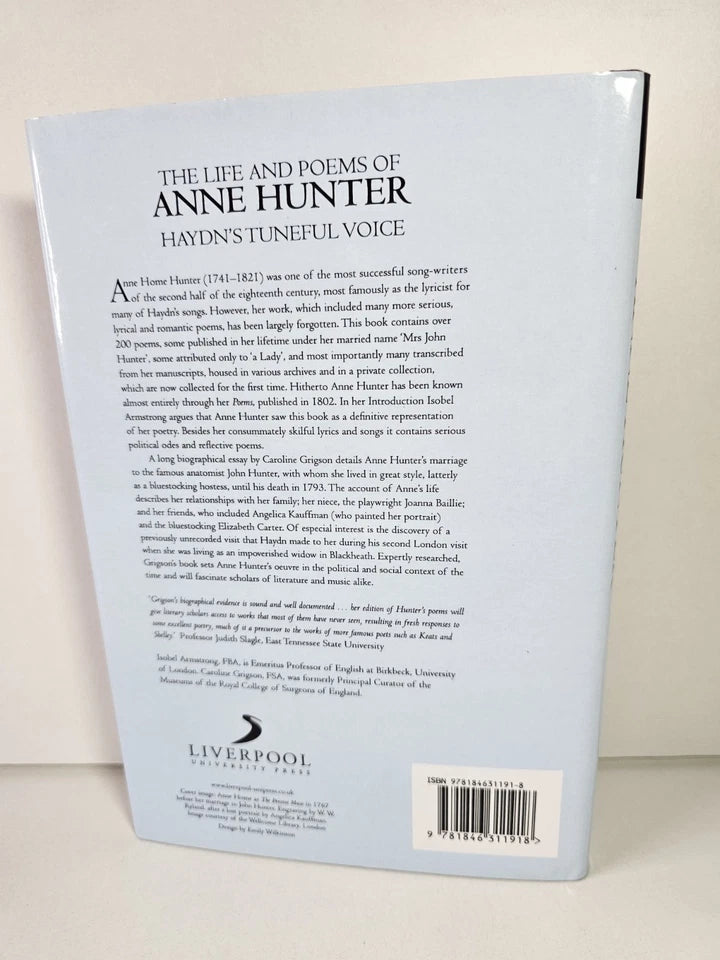 The Life and Poems of Anne Hunter: Haydn's Tuneful Voice by Caroline Grigson