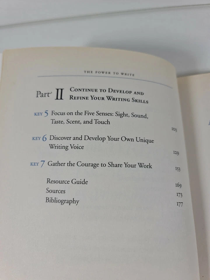 The Power to Write: A Writing Workshop in a Book by Caroline Adams (2003)