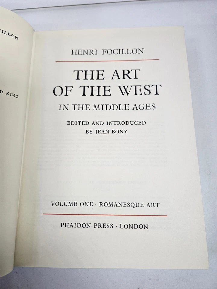 The Art of the West (2 vol set) by Henri Focillon (1963)