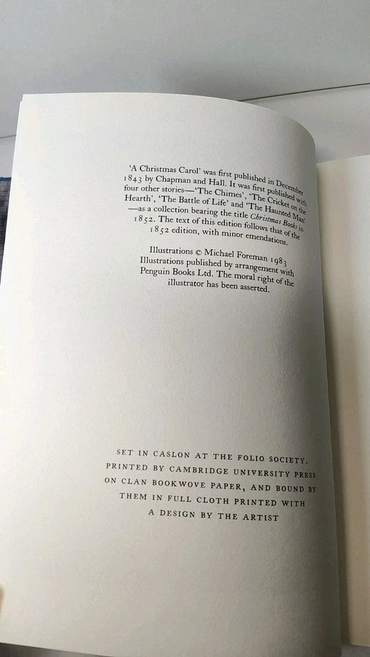 A Christmas Carol by Charles Dickens , Folio Society (2003)