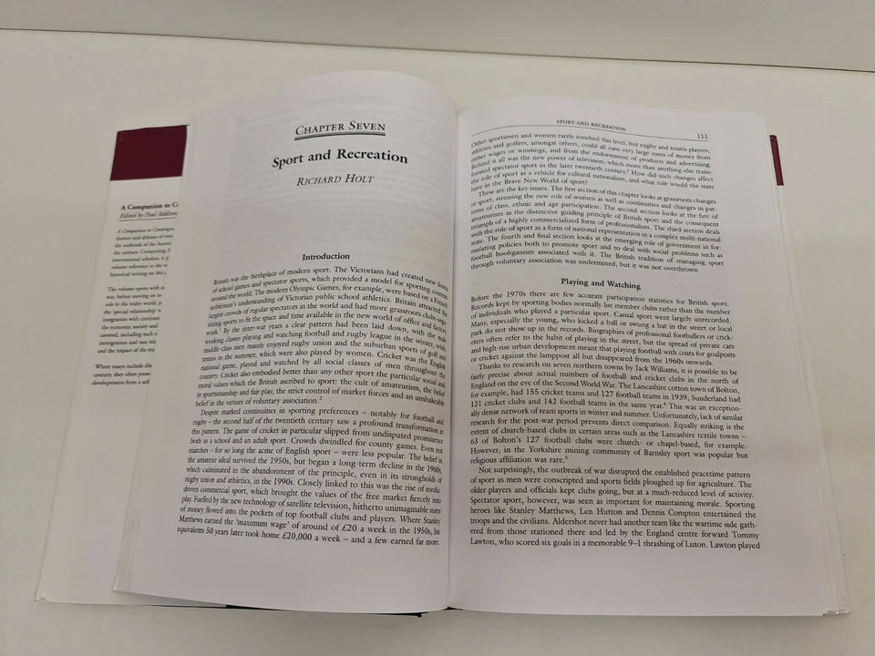 A Companion to Contemporary Britain 1939 - 2000 by Harriet Jones (2005)