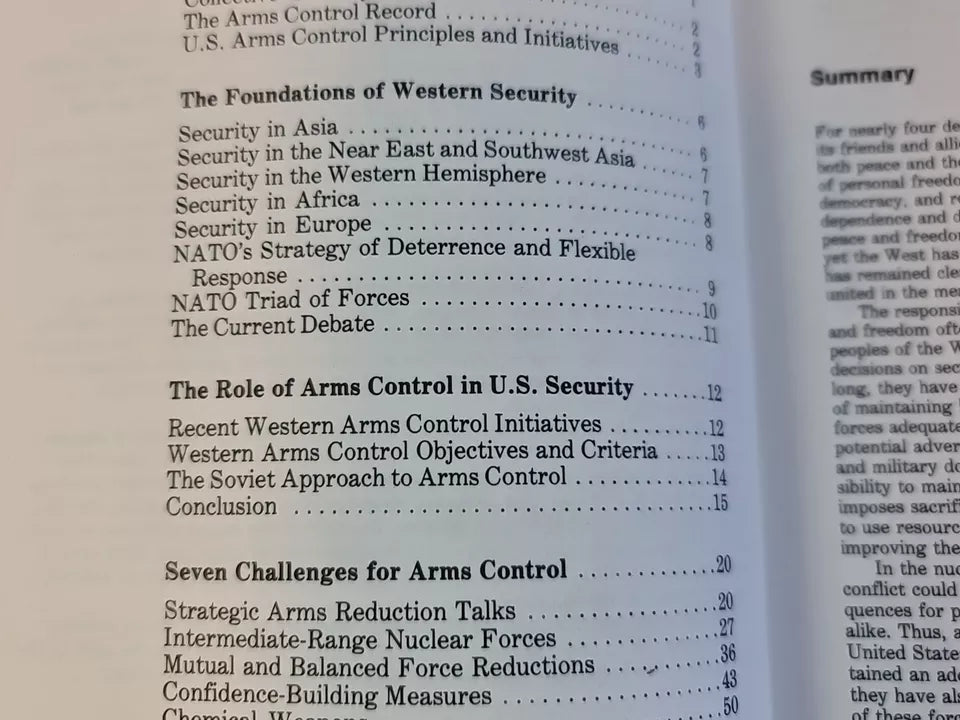 Security and Arms Control: Search for a More Stable Peace by Shultz (1983)
