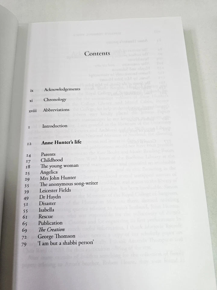 The Life and Poems of Anne Hunter: Haydn's Tuneful Voice by Caroline Grigson