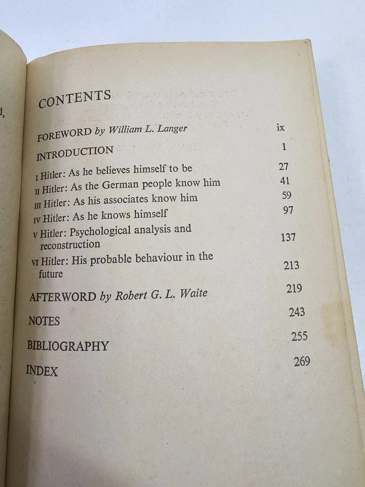 The Mind of Adolf Hitler by Walter C. Langer (1973)