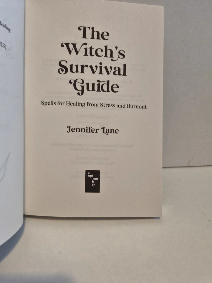 SIGNED The Witch's Survival Guide... by Jennifer Lane (2023)
