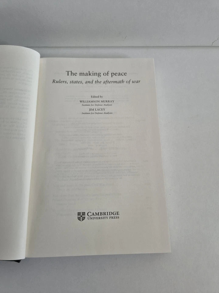 The Making of Peace: Rulers, States, and the Aftermath of War (2009)