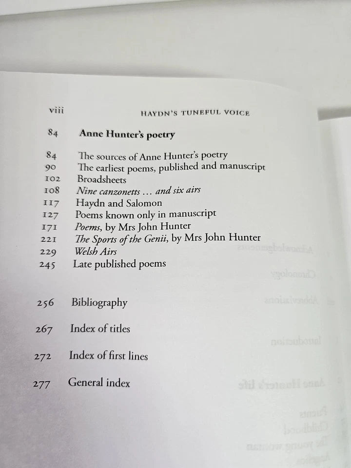 The Life and Poems of Anne Hunter: Haydn's Tuneful Voice by Caroline Grigson