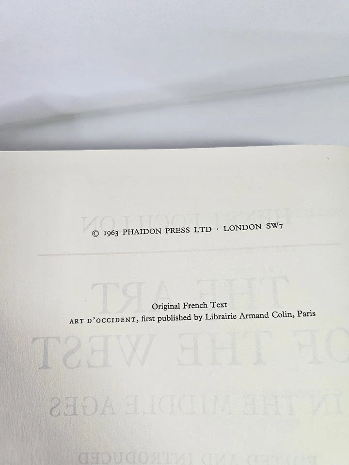 The Art of the West (2 vol set) by Henri Focillon (1963)