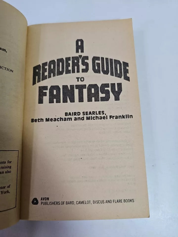 A Reader's Guide to Fantasy by Baird Searles (1982)