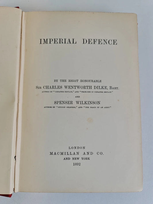 Imperial Defence by Charles W Dilke (1892)