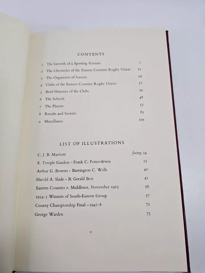 The Growth of a Sporting Venture.. Eastern Counties Rugby (1952)