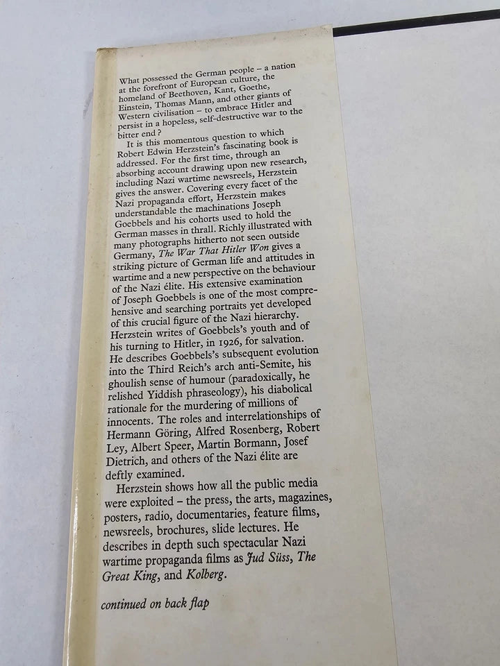 The War That Hitler Won by Robert Edwin Herzstein (1979)