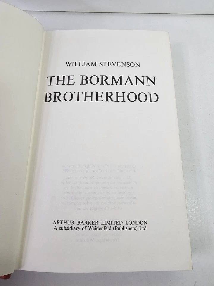 Bormann Brotherhood: New Investigations of the Escape ... by W. Stevenson (1973)