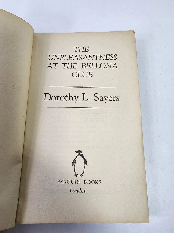 Unpleasantness at the Bellona Club by Dorothy Sayers 6th Penguin (1936)