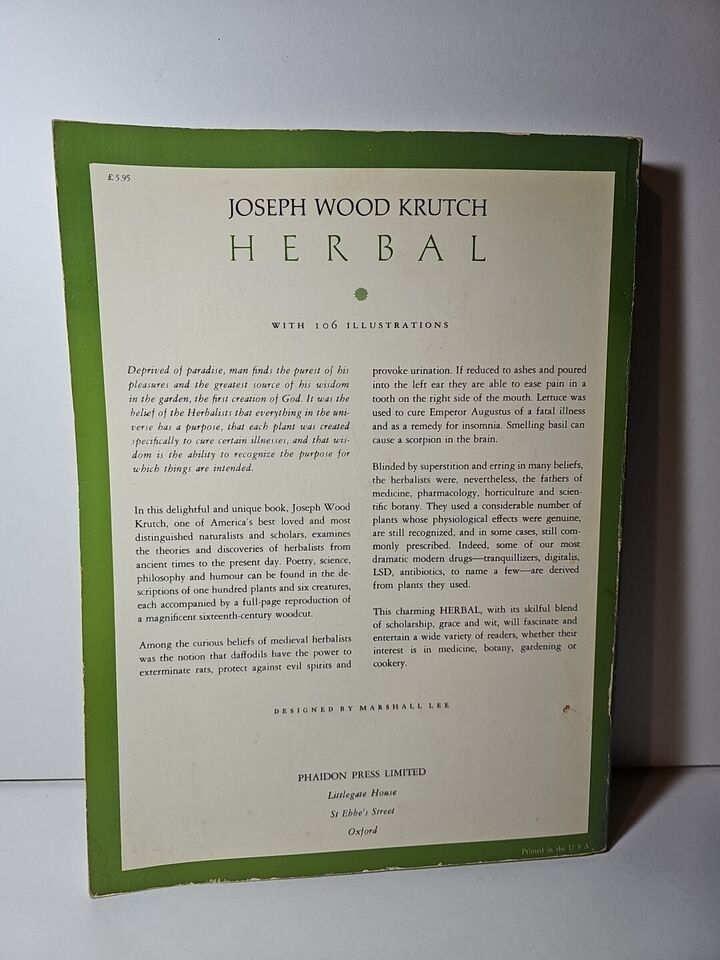 Herbal by Joseph Wood Krutch (1976)