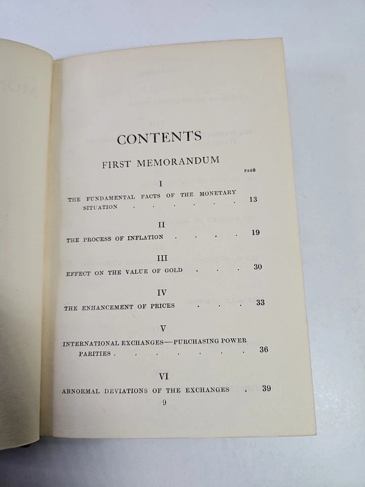 The World's Monetary Problems by Gustav Cassel (1921 - 1st Ed.)