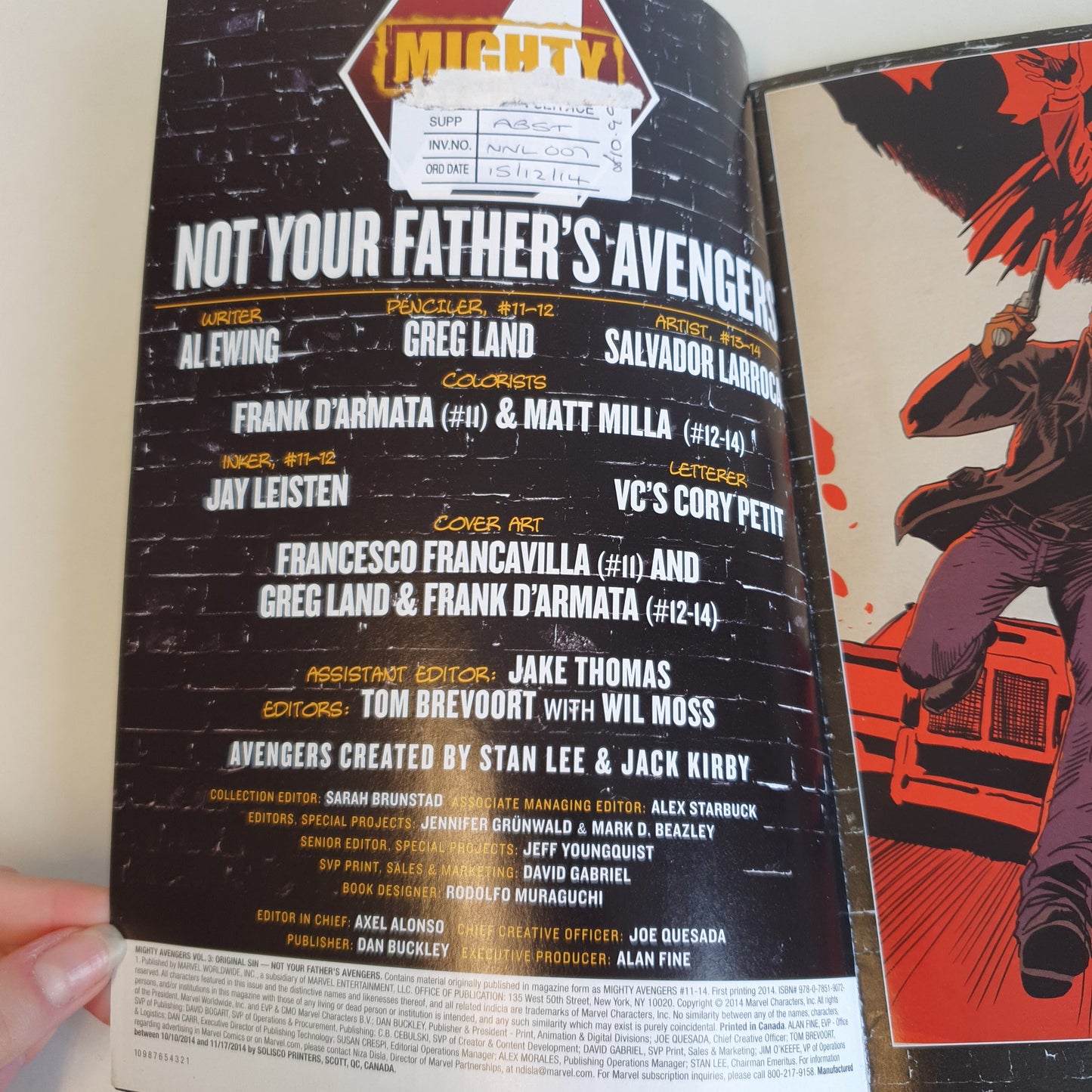 Mighty Avengers Original Sin &Not Your Father's Avengers by Ewing, Land & Larroca (2014)