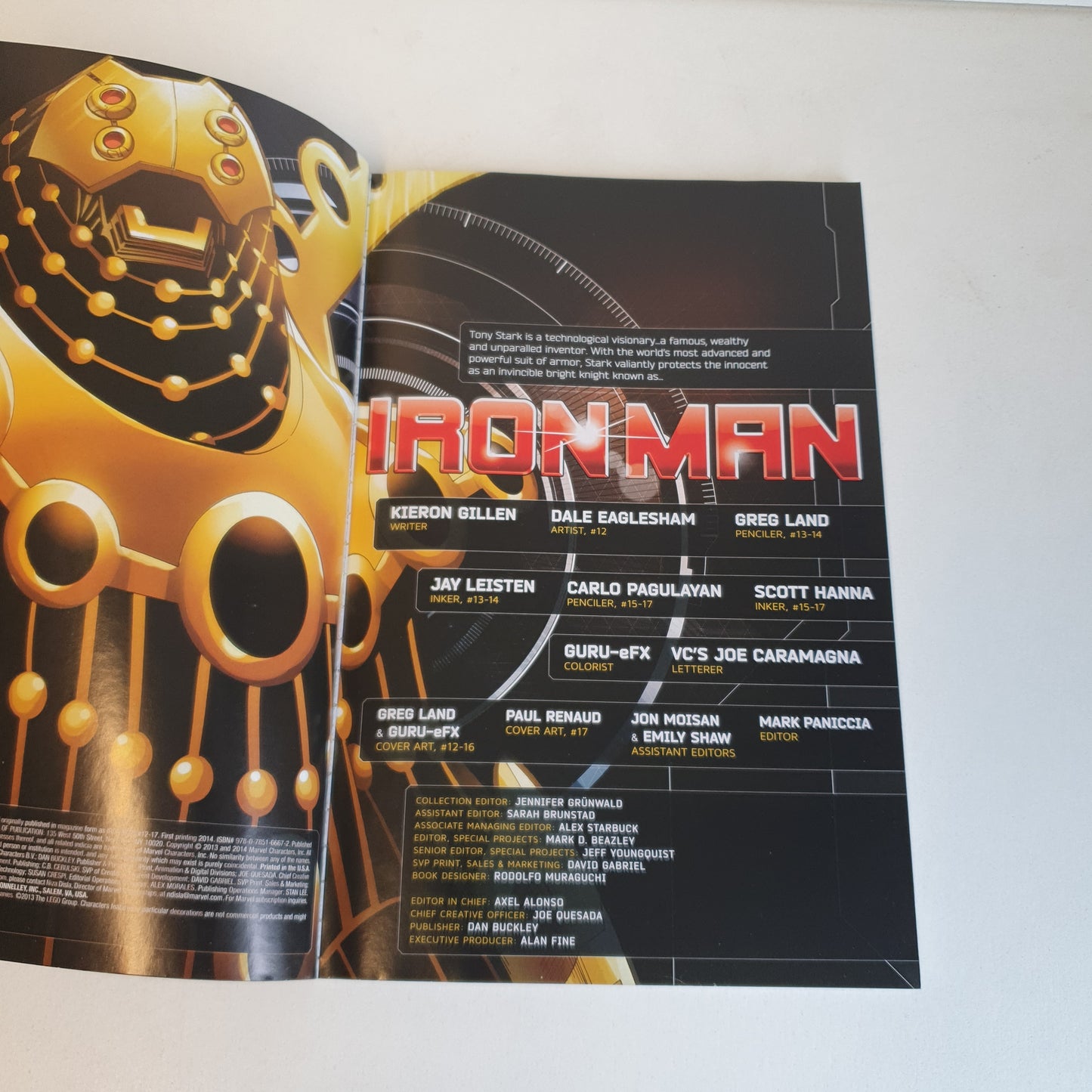 Iron Man The Secret Origin of Tony Stark Book 2 by Gillen, Eaglesham, Land & Pagulayan (2014)