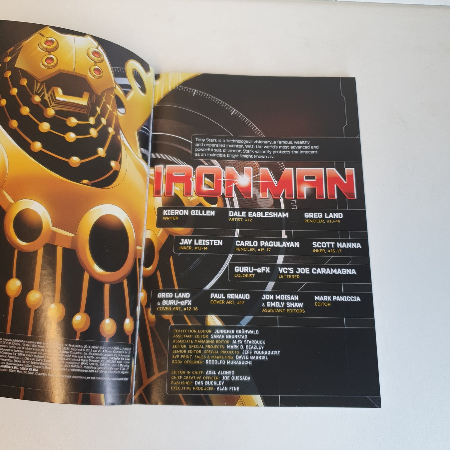 Iron Man The Secret Origin of Tony Stark Book 2 by Gillen, Eaglesham, Land & Pagulayan (2014)