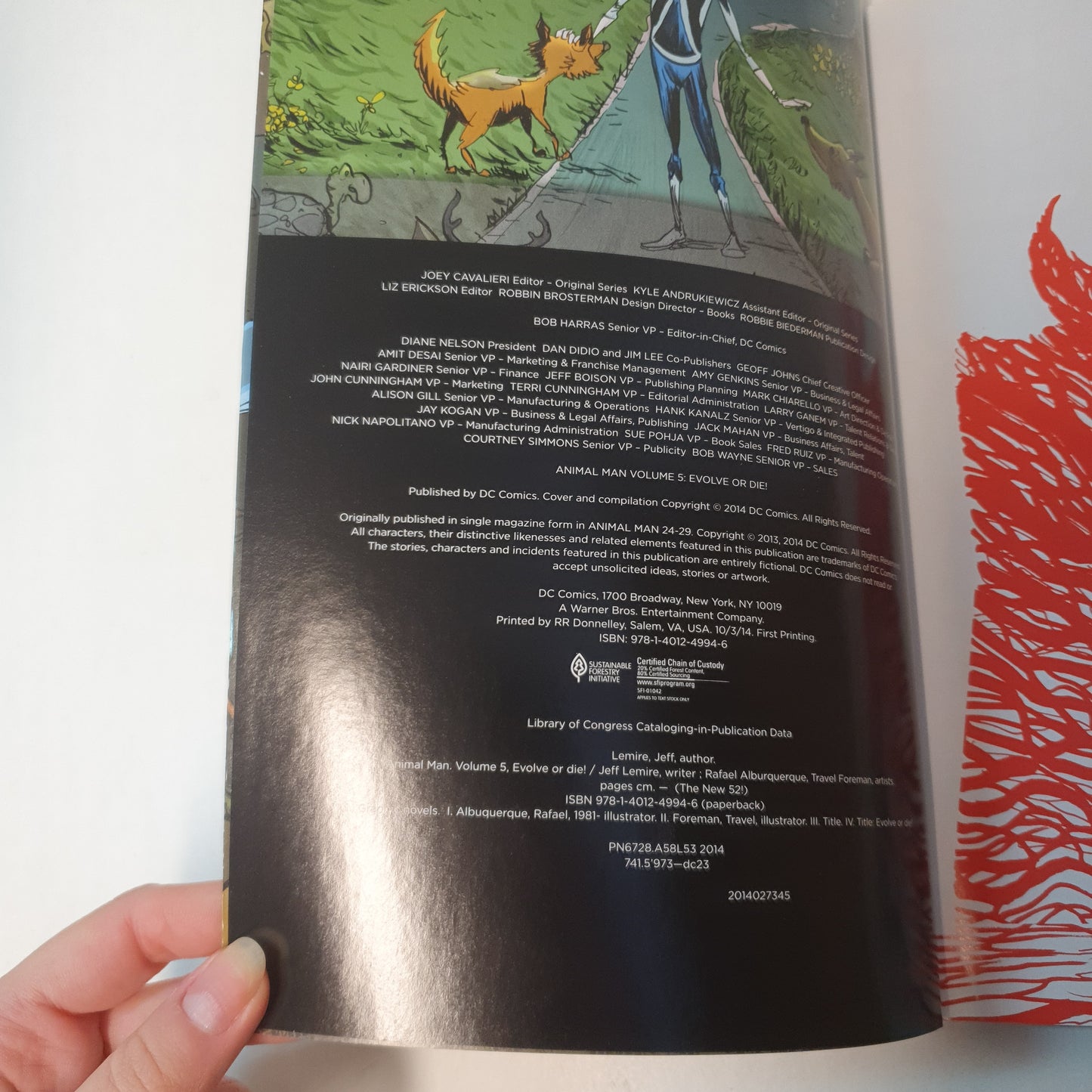 Animal Man vol 5 Evolve or Die! by Lemire & Alburqerque (2014)