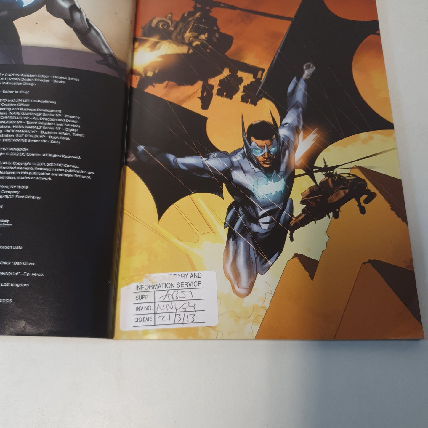 Batwing Vol 1 The Lost Kingdom by Winick & Oliver (2012)