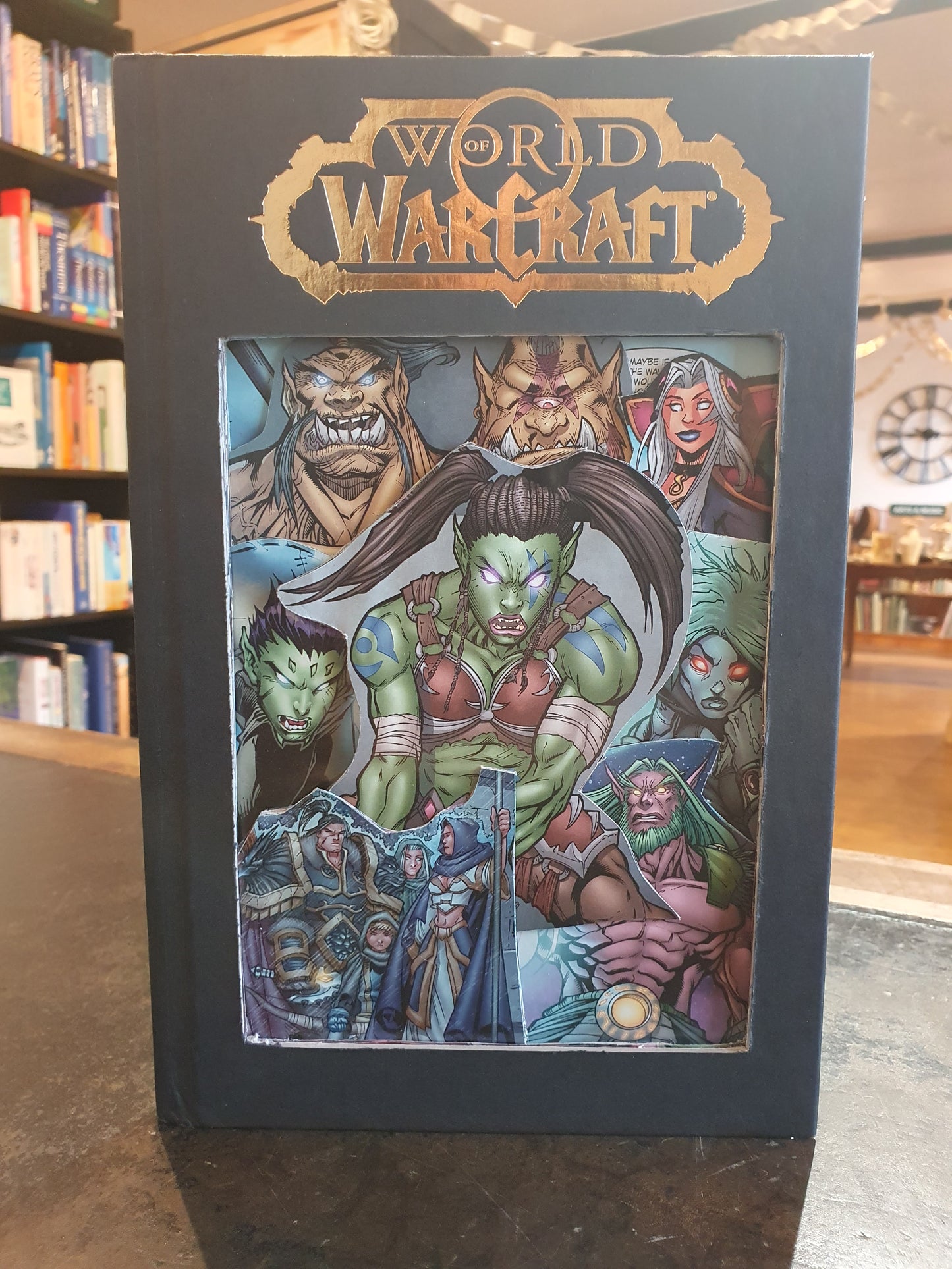 World of Warcraft Book Sculpture