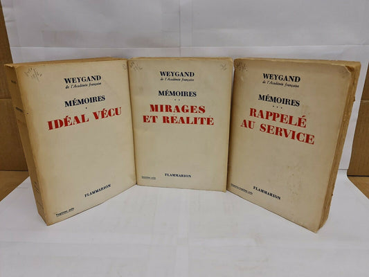 Memoires - 3 Volumes - Rappele Au Service