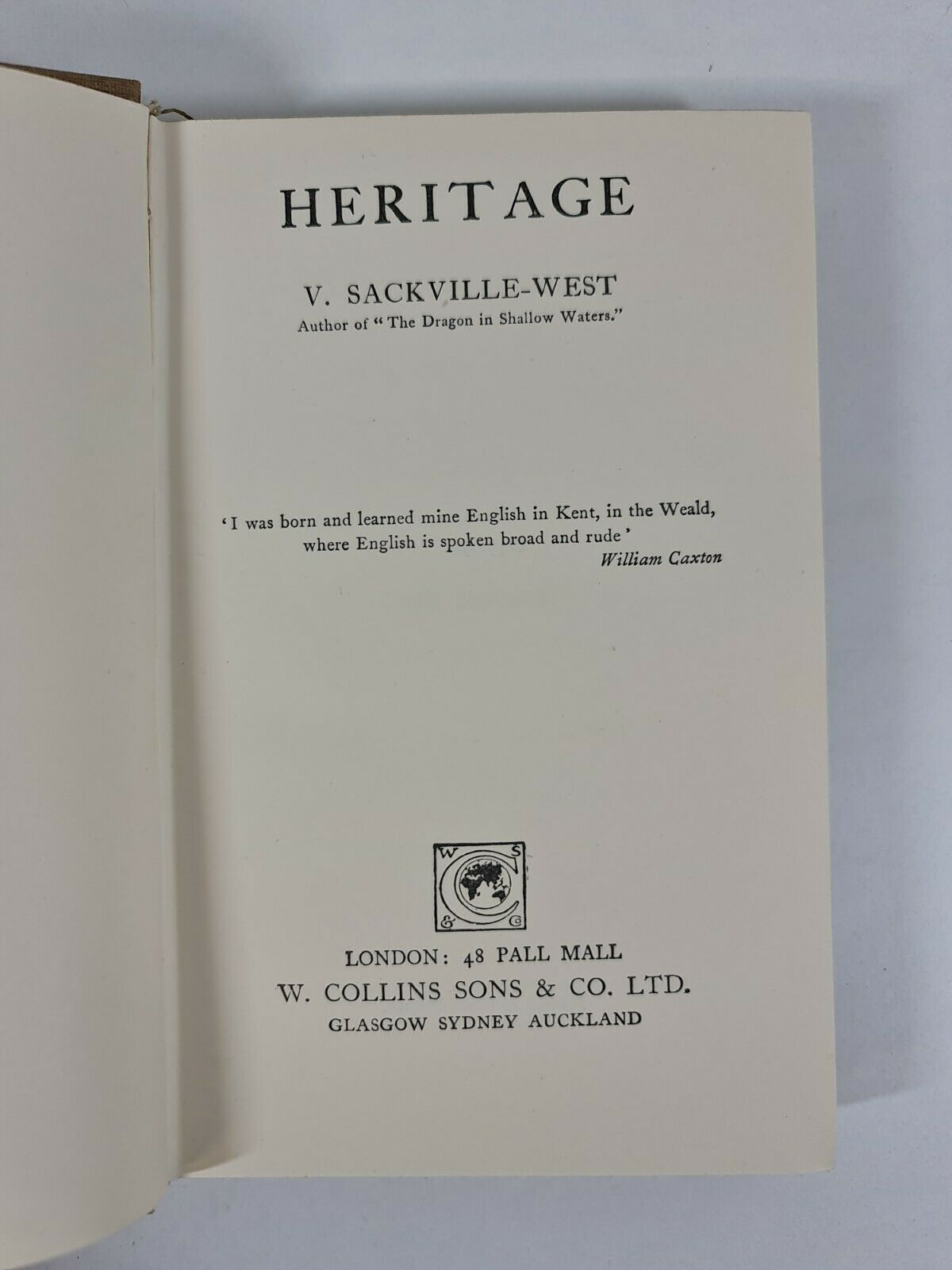 Heritage by V. Sackville-West