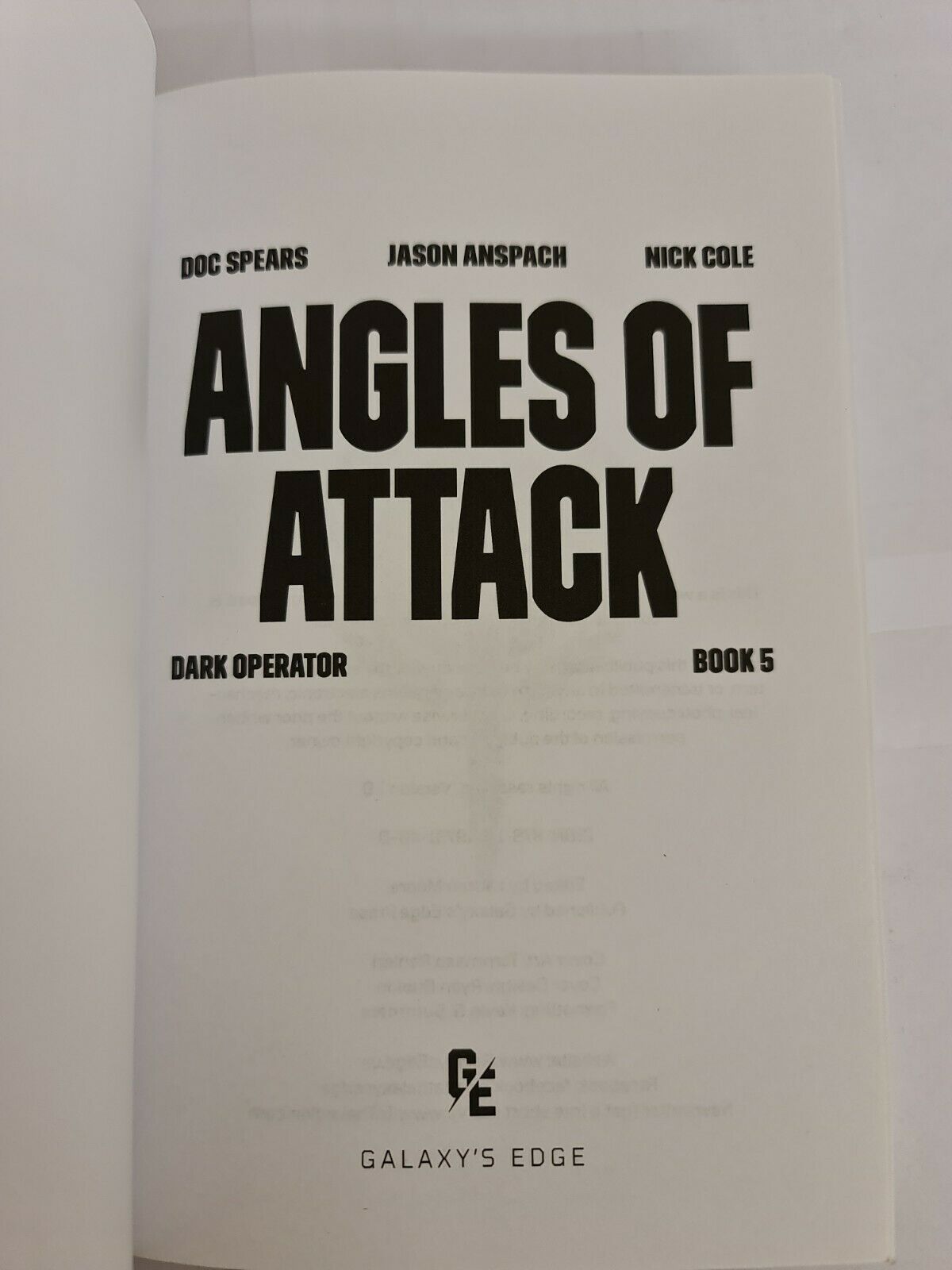 Angles of Attack; Dark Operator Book 5 by Jason Anspach
