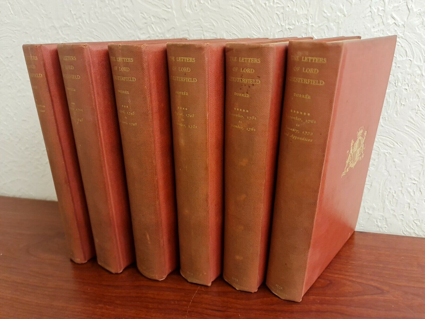 The Letters of Lord Chesterfield 6 Volume Set by B Dobree (1932)