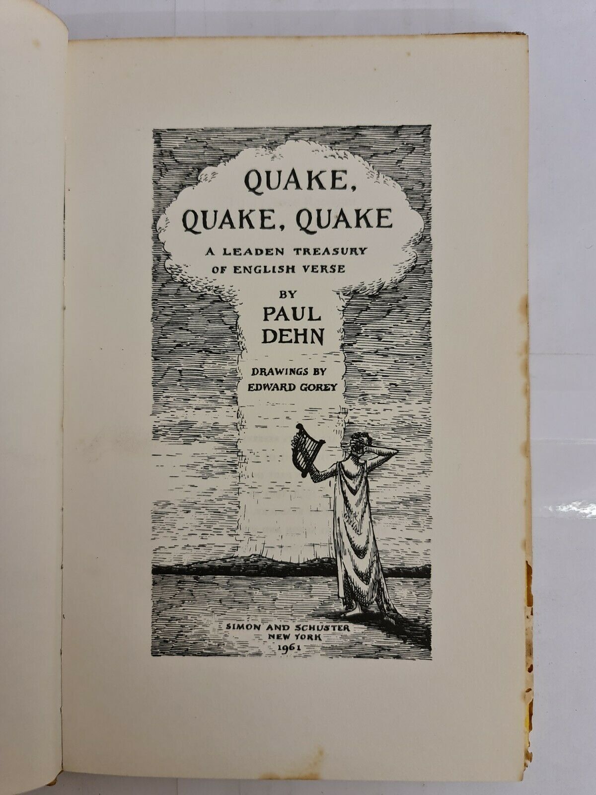 SIGNED - Quake, Quake, Quake by Paul Dehn