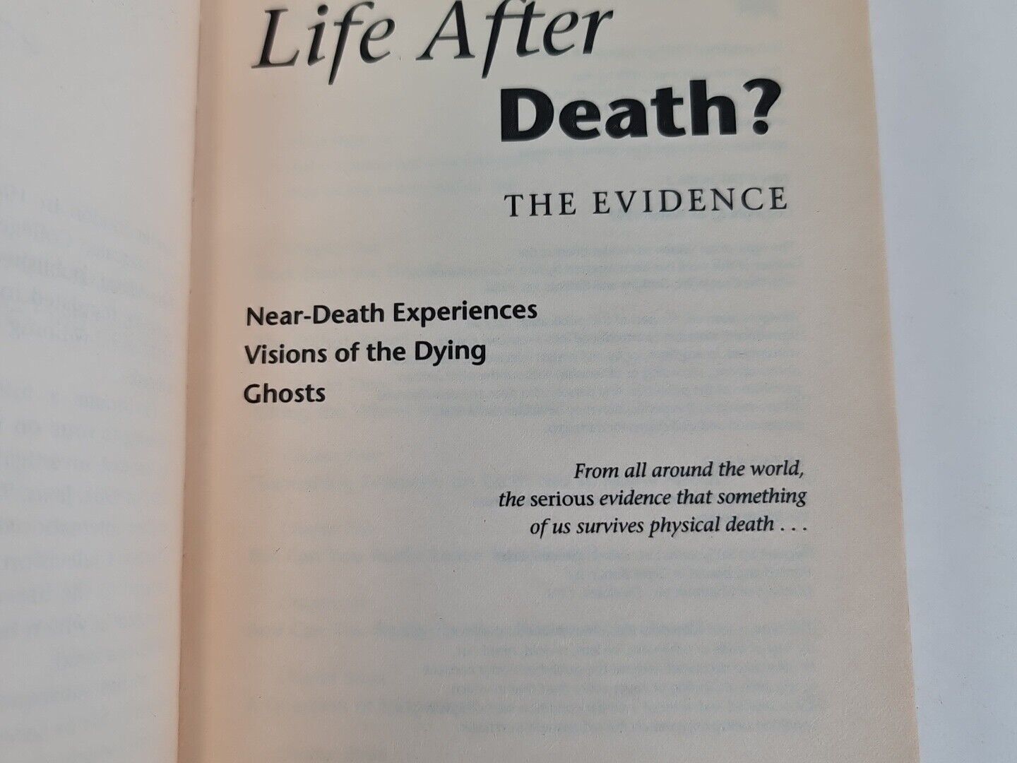 Life After Death: The Evidence by Ian Wilson (1998)