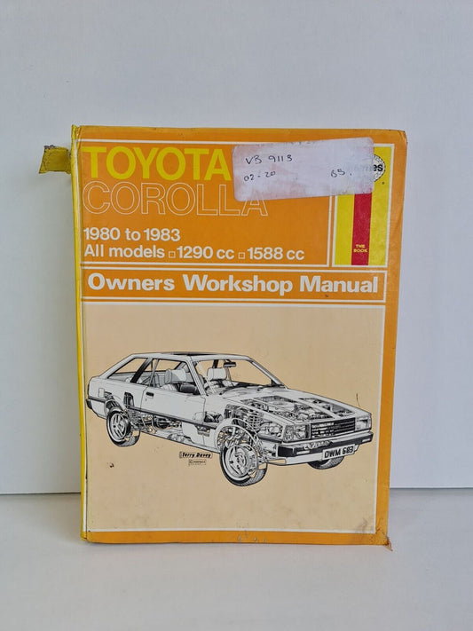 Haynes Manual - Toyota Corolla 1980 to 1983 (1983)