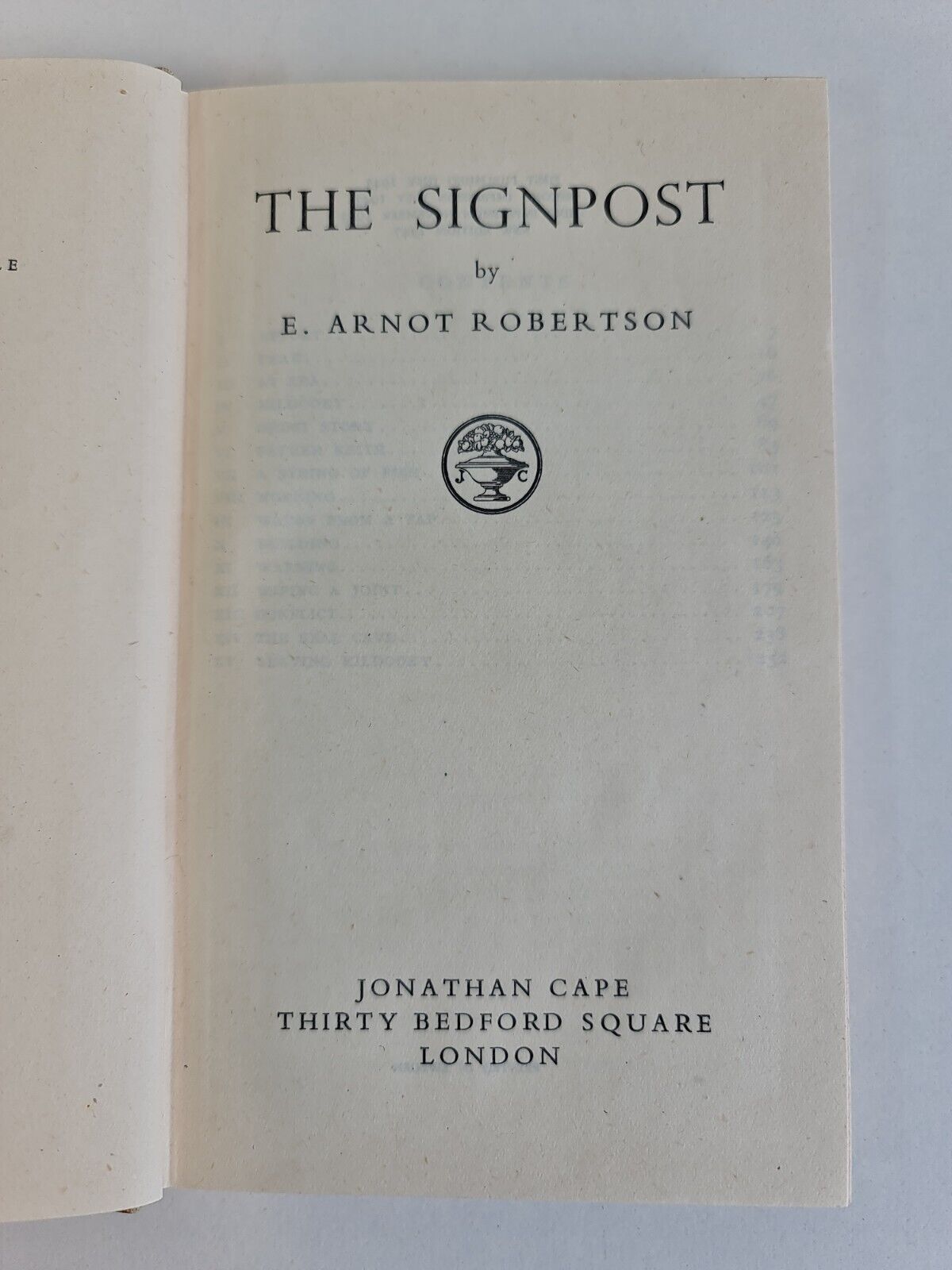 The Signpost by E. Arnot Robertson (1947)