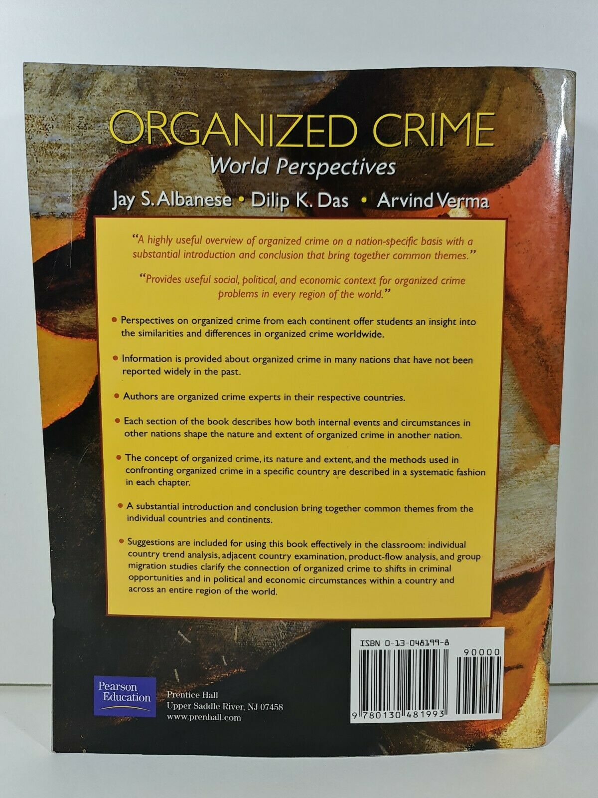 Organized Crime: World Perspectives by Jay S. Albanese