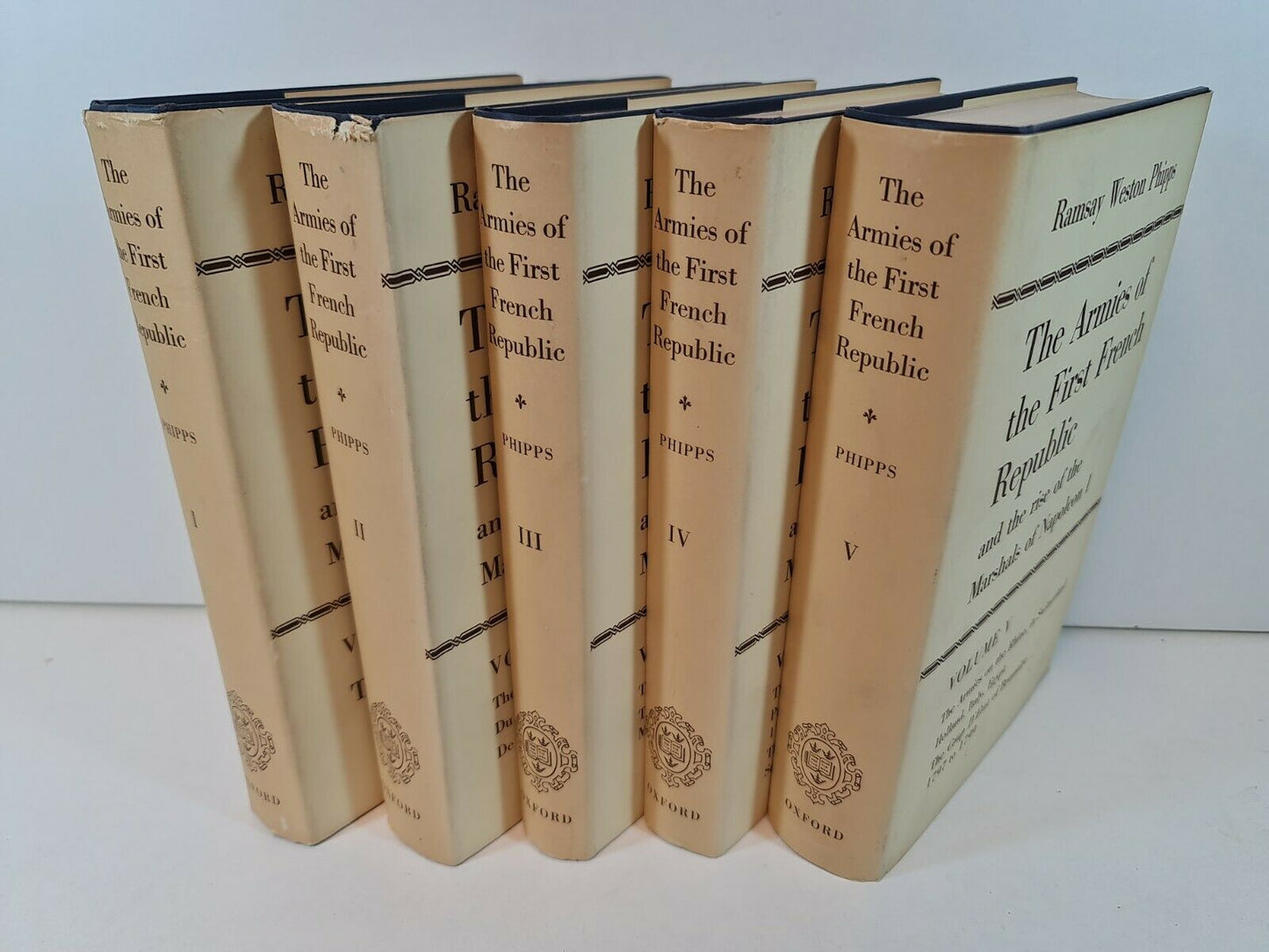 The Armies of the First French Republic Vol 1-5 by R.W. Phipps