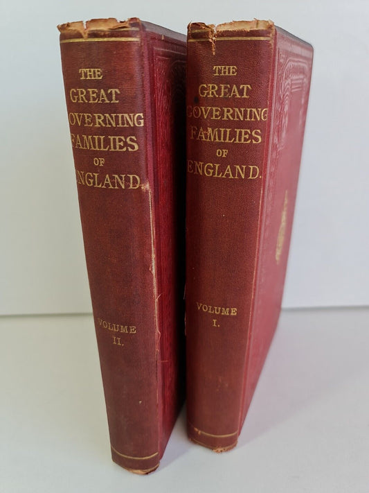 The Great Governing Families of England Vol 1-2 by J L Sanford (1865)