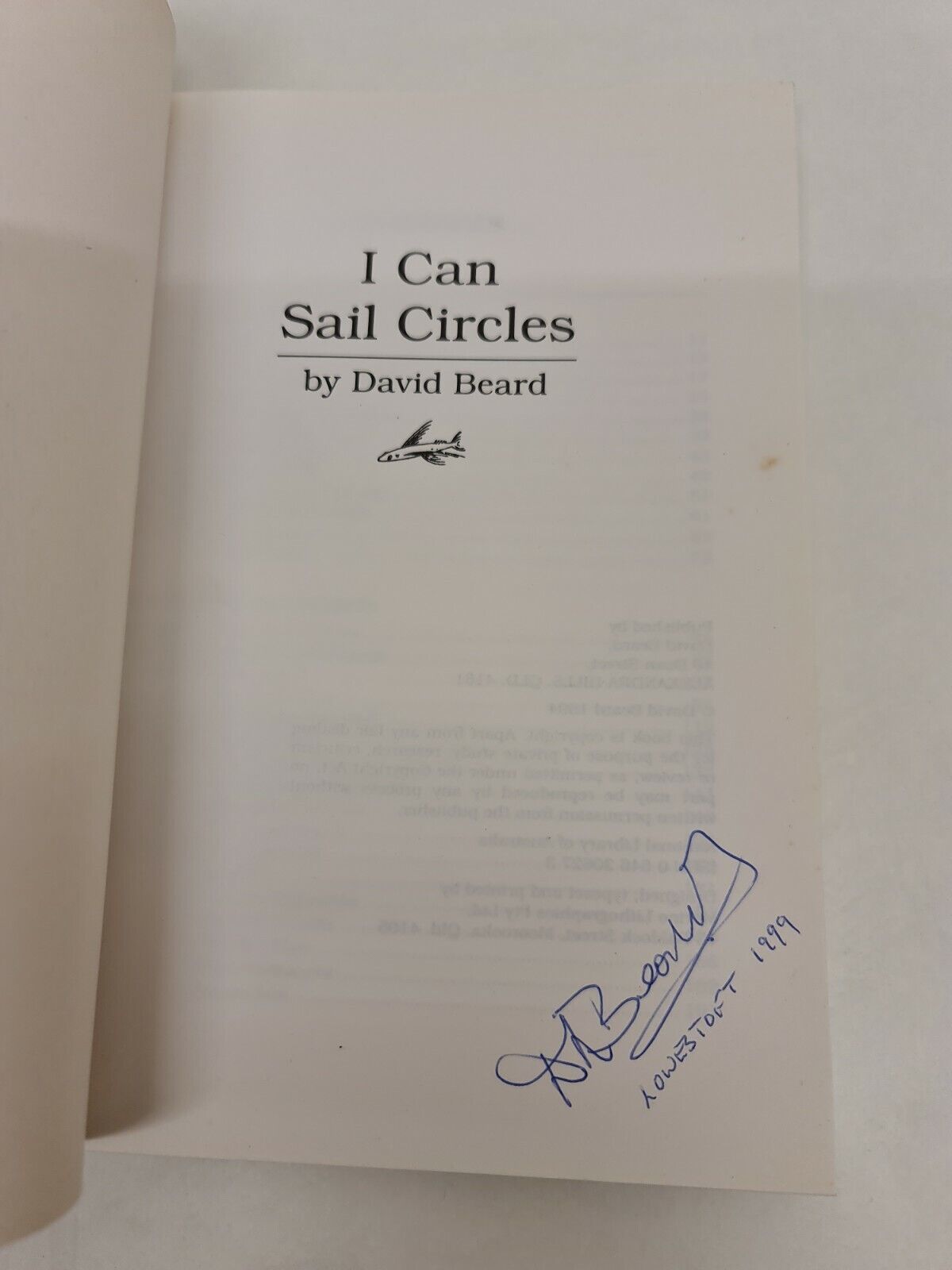 SIGNED - I Can Sail Circles by David Beard