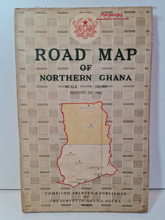 Road Map of Northern Ghana (1965 edition)
