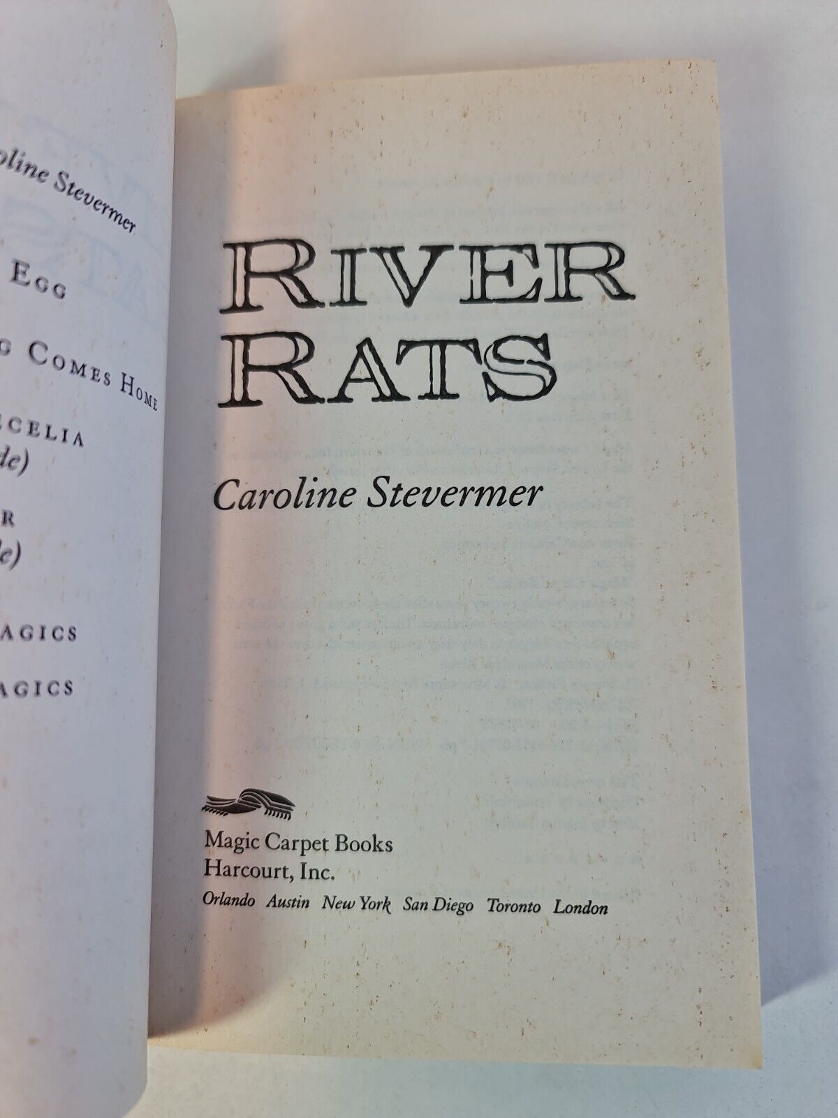 River Rats by Caroline Stevermer
