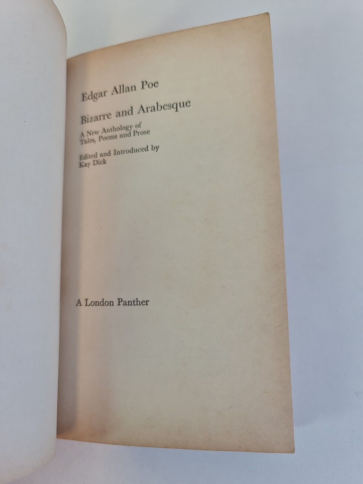 Bizarre and Arabesque by Edgar Allen Poe (1967)