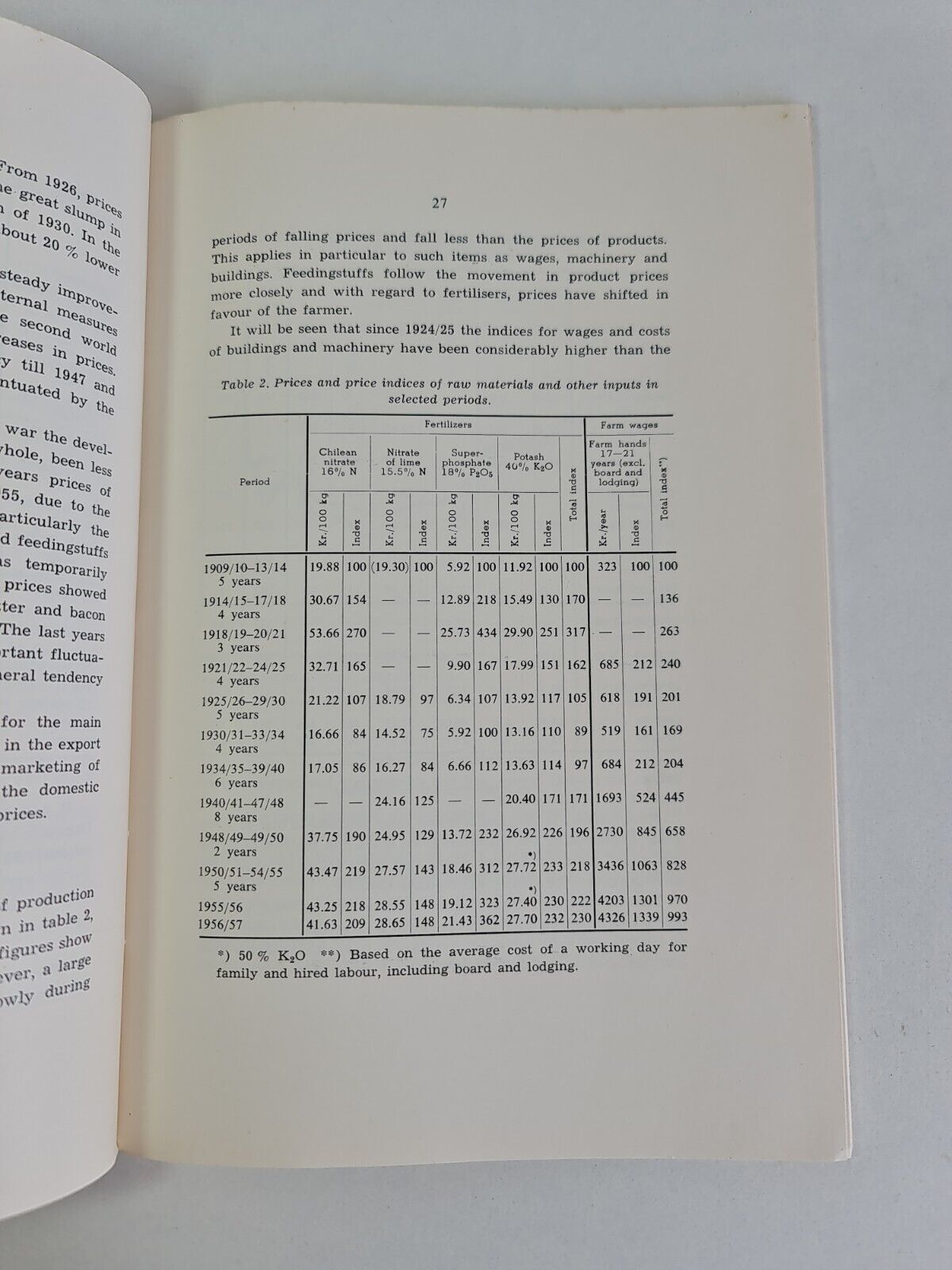 Technical and Economic Changes in Danish Farming 1917-1957